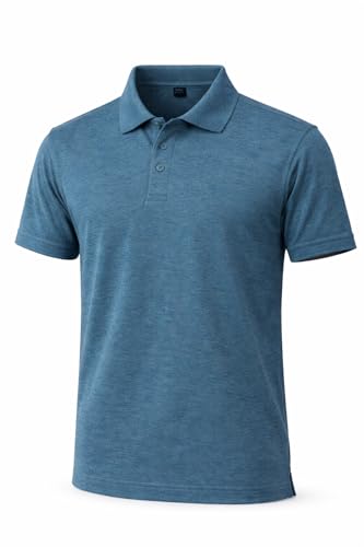 Image of Men's Polo T-Shirt | Breathable, Moisture-Wicking, Soft & Lightweight | Regular Fit Casual & Travel Wear