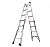 Little Giant Ladders, Velocity with Wheels, M17, 17 Ft, Multi-Position Ladder, Ratchet™ leg levelers, Aluminum, Type 1A, 300 lbs weight rating, (15417-801)