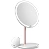 Kostlich Verlichte make-up spiegel, tafelblad spiegels oplaadbare LED ijdelheid spiegel met 10x vergroting cosmetische…