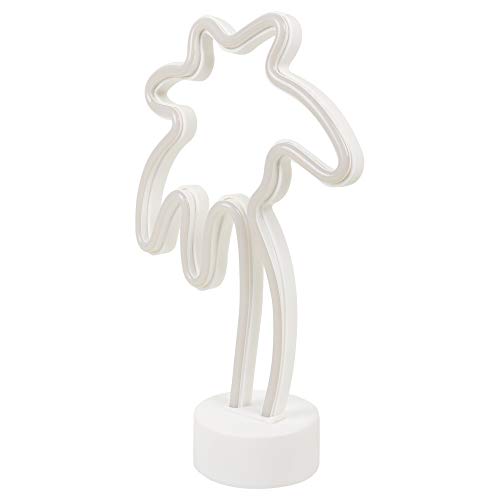 Image of Neon Lights Table Lamp Battery Operated (Green Tree)