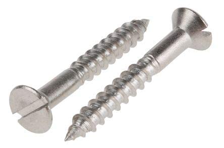 MINSALES Stainless Steel Wood Screw 25 mm * 6 mm, Pack of 100 pcs (B0BSTH4NTB) Amazon Price History, Amazon Price Tracker