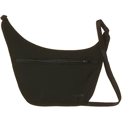 Pacsafe Coversafe S80 Body Pouch Canvas & Beach Tote Bag, 27 cm, Black Cover