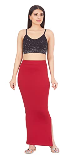 Image of Studio Shringaar Women's Pure Cotton Stretchable Saree Shapewear Petticoat