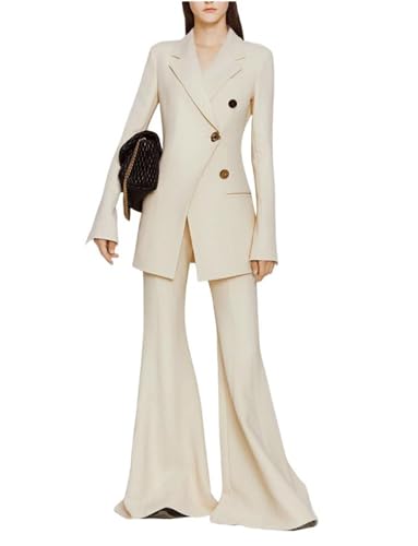 Costume pour l'entrevue avec veste de smoking et pantalon de bal femme