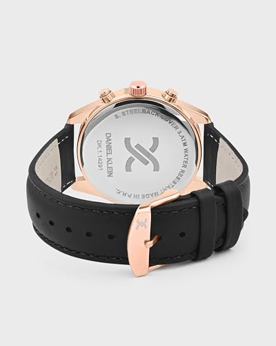 Image of Denial Klein Attractive Dial Leather Strap Watch for Men