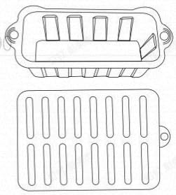 SIRUITONGrill Mat- Side Shelf Mat 2 Pack (Orange)