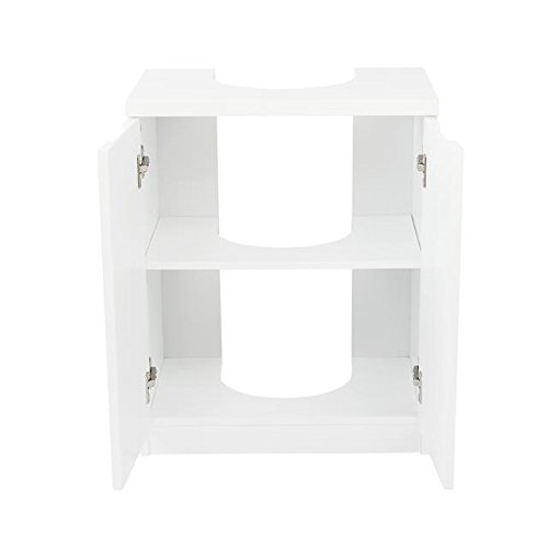 وحدة تحت الحوض من هاوس اند هوم ستايل يبلغ ارتفاعها 60 سم × عرضها 48 عمقها 30 خشب مُصنع أبيض