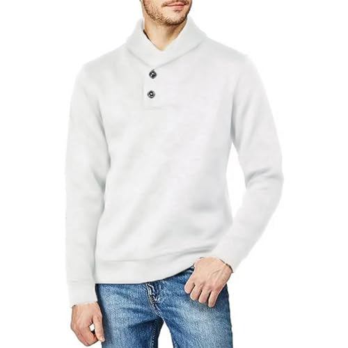 Mens Cardigan Sweater Long Sleeve Shawl Collar Knitted Pullover Sweater Casual Stylish Winter Warm Knitwear Coat2