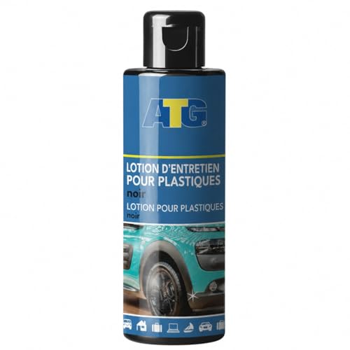 ATG Renovateur Plastique Voiture Exterieur – Renovateur Pare Choc Noir, Renovateur Plastique, Restaure Plastique Voiture Interieur et Exterieur, Raviveur Noir Durable
