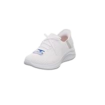 Skechers Ultra Flex 3.0 Brilliant Path, Scarpe da Ginnastica Donna, White Knit Light Gray Trim, 38.5 EU