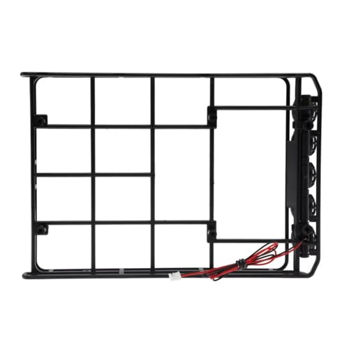 Pièces Accessoires Voitures Radiocommandées MN-90 1/12 avec Porte-Bagages et LED