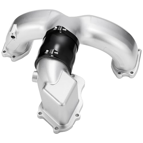Image of SPELAB Intake Manifold for 6.7L Powerstroke F250 F350 2011-2014 2017-2019 | For Ford Super Duty F-250 /F-350 Diesel Engine, Aluminum Air Intake Horn Kit Integrated, Silver