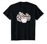 Mommy and Me Boho Pink Leopard Stripe Pumpkin Trio T-Shirt