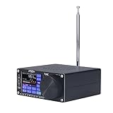 DUKK アマチュア無線受信機、タイプC充電アルミニウム合金ポータブル長寿命無線受信機、家庭用2.4インチカラータッチスクリーン付き