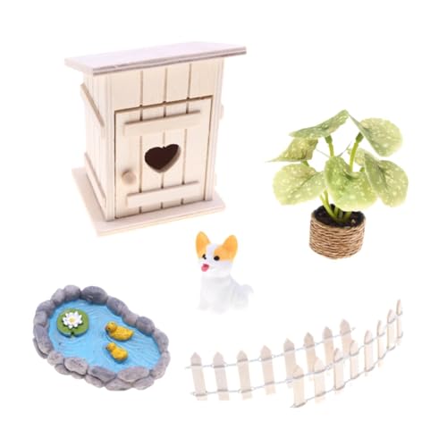 Figurine jardin miniature en résine au design créatif unique