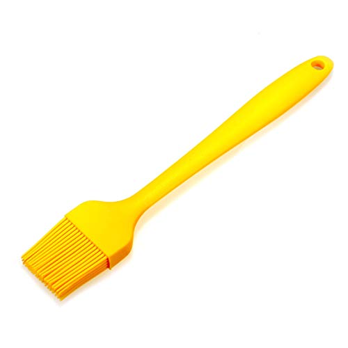 XINYUE Silicone Basting Grill BBQ Sauce Baking Brush-Large Oil Brush-Perfect for FoodMarinating MeatSteaks and PastriesYellow
