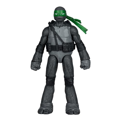 TMNT - Figura de 5 pulgadas con cómic (variante negro, blanco y verde) - Donatello (variante negro, blanco y verde)