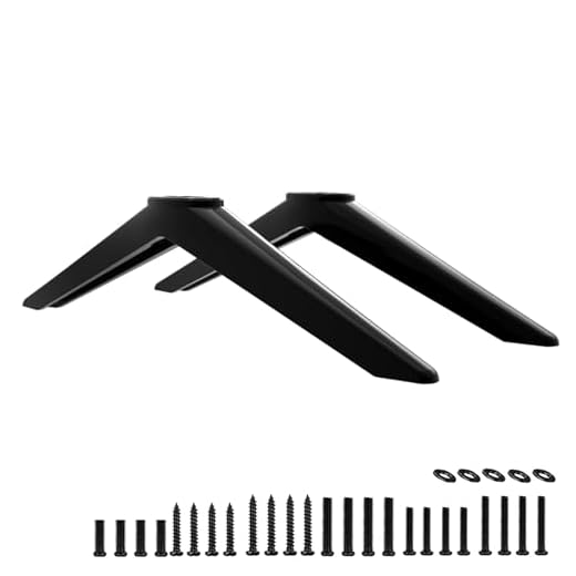 TV Legs for TCL Roku TV Stand Legs, Universal for TCL 28" 32" 40" 43" 49" 50" 55" 65" Roku Smart TV, Replacement Legs for TCL TV Legs 65S555 55S401 50S546 50S423 43S431 40S325 28S405 with Screws