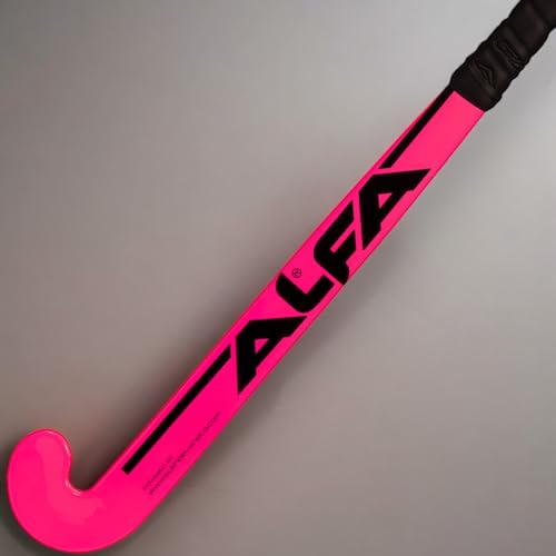 Image of A L F A Y30 Limited Edition Kevlar and Glass Fibre Composite Hockey Stick with Stick Bag (Pink, 37 Inches)