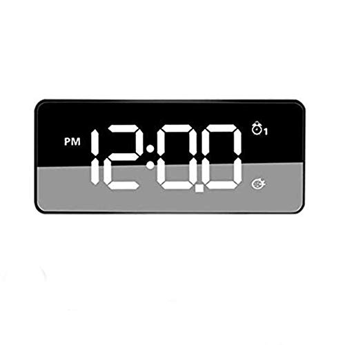 ORSERA Digitaler Wecker,4,6" LED-Display Uhren mit,USB-Ladeanschluss, 12/24 Stunden,Helligkeit verstellbar in 3 Stufen,Snooze Funktion,25 Weckerlieder,Speicher Batterie,für Schlafzimmer,Büro & Reise Cover