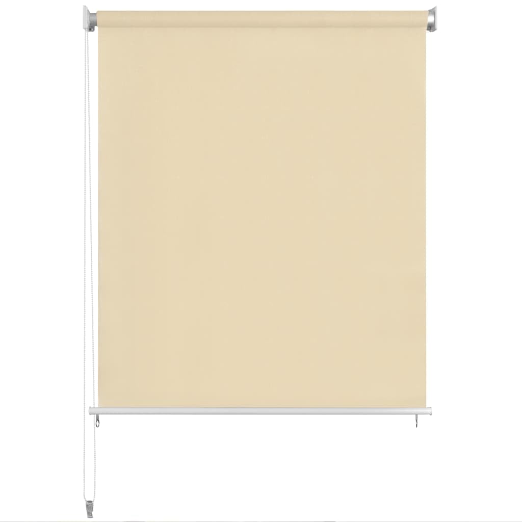 Tenda a rullo per esterni, verticale, per balcone, 160 x 230 cm, color crema