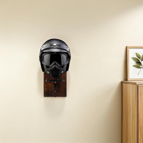 Soporte para Protector de Cabeza Evite Desorden con Perchero de Pared de Madera 7