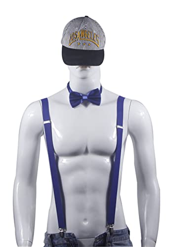 Image of Men's Suspenders Bowtie Set Elastic Y Shape Style Women's Suspenders Bowtie For Wedding&Formal Events