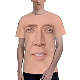 YEATBy Nic-olas Cage T-Shirt, Mens T-Shirt Crew Neck Short Sleeve Tees,Summer Fashion Graphic Print Shirts X-Large