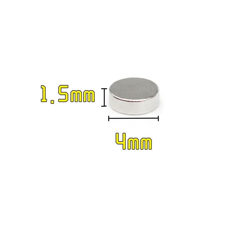 50/100/200/500/1000/3000 szt. 4 x 1,5 okrągły mały stały dysk magnetyczny .5 mm 4 * 1 (1000 szt.)