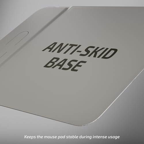 Image of iBall Tracky 200W, 15W Fast Wireless Charging Mousepad, Retractable Mobile Stand, Type C, Leatherite Surface, Anti-Skid Base, 7mm Slim, Smooth Glide, FOD Protection