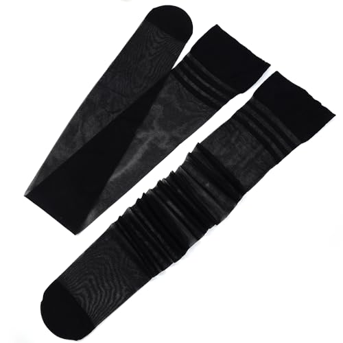 1pcs Plus Size Thigh High Stockings Pantyhose Sexy Women Stocking Lingerie Sheer Ultrathin Knee High Socks,82cm (stretchable)2