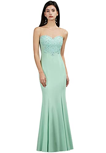 Image of BABYONLINE D.R.E.S.S. Formal Dresses for Women Bodycon Mermaid Appliques Lace Elegant Prom Dress XIN262