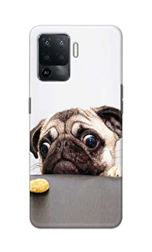 Image of PRINTFIDAA� Printed Hard Back Cover Case for Oppo A94 Back Cover (Pug Dog) -2808