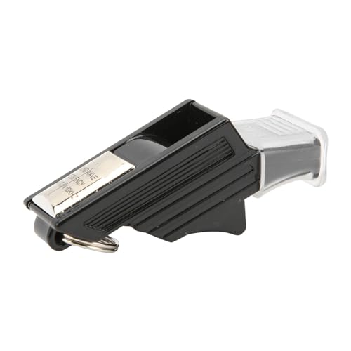 Silbato para árbitro ABS negro y plateado miniatura 1