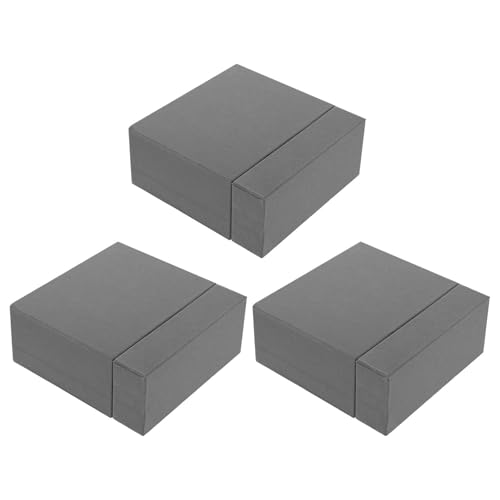 INOOMP Scatola portaoggetti per gioielli con cassetto da 3 pezzi, scatola portaoggetti in carta per gioielli, per collana, ciondolo, braccialetto, orecchino, esposizione, viaggio, uso quotidiano