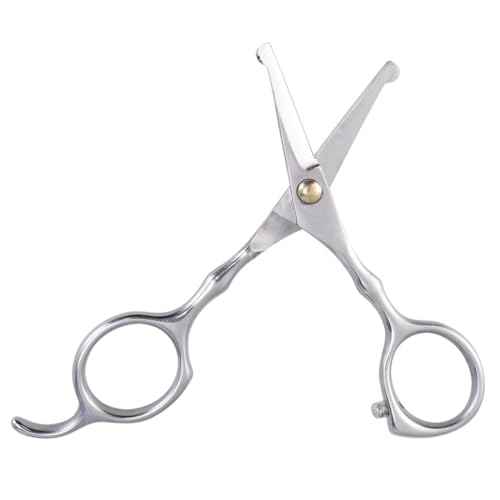 ARTIBETTER Pet Dog Grooming Scissors Thinning Tools for Safe and Precise Pet Hair Trimming Ergonomic Design for All Dog Breeds Silver Finish