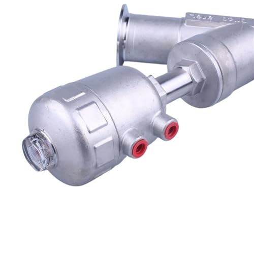 Vanne d'angle pneumatique 304 étanche à 16 bars avec joint PTFE - 4
