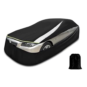 Full Enclosed Car Cover Universal Fit for Camaro,Dodge Challenger/Charger,Mustang, Accord,Camry,Altima,5 Series,Chrysler 300,Sonata,Malibu,Lexus ES,Passat,CT5,Audi A6,K5/Stinger,Jaguar XJ