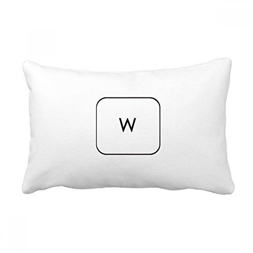 Coussin clavier symbole W pour soulager le dos et égayer un canapé terne - 2