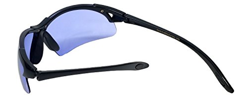 2763 Optimal Light Filter UV400 Sport Sunglasses (GLOSS BLACK/BLUE)4