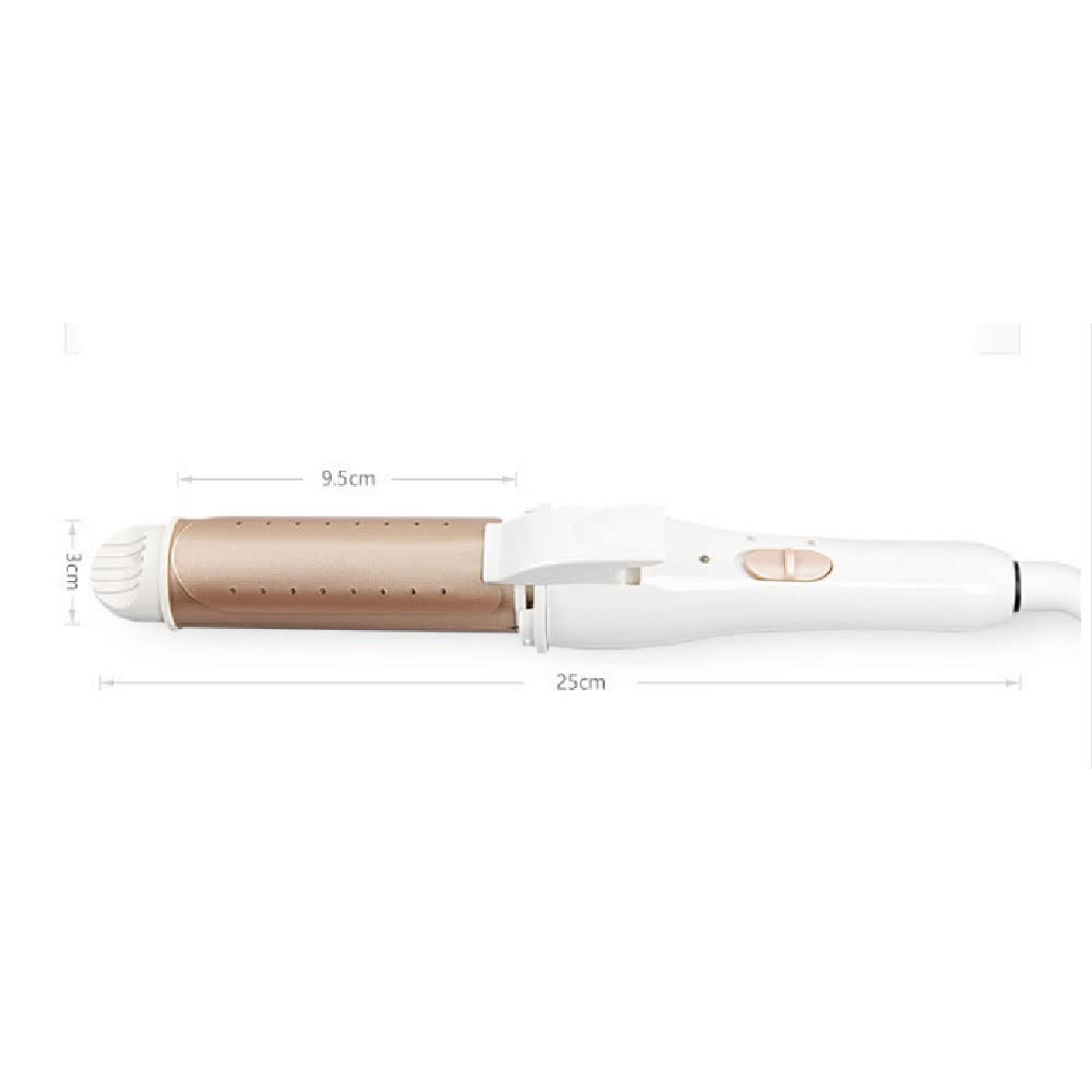 Hair Curler - Tourmaline Ceramic Coating, Curling Wand with Anti-scalding Insulated Tip, Salon Curler Waver Maker(E)