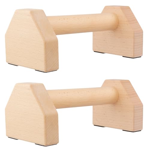 Soulager les douleurs aux poignets avec les barres de parallettes en bois 25 cm