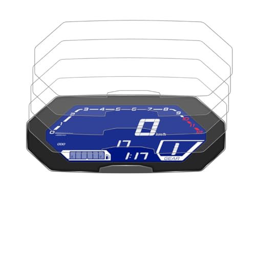 GlareStop Protector de pantalla compatible con YAMAHA TRACER 700 (2020-) 4 x Anti-Riflejo