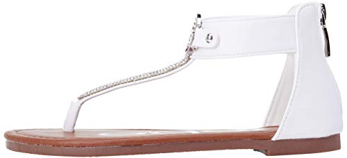 bebe Girls' Sandals - Rhinestone Thong Dress Sandals, Open Toe Easter Summer Shoes for Little and Big Girls3