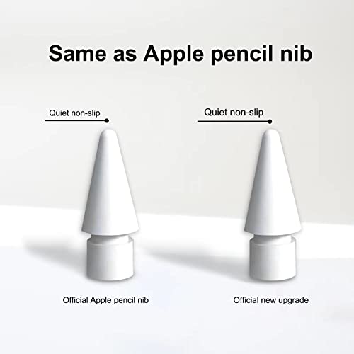 4 Pack Pencil Tips for Apple Pencil, No Wear Out Fine Point Precise Control Pencil Replacement Nibs ,Compatible with Apple Pencil 1st Gen and 2nd Gen/ iPad Pro Pencil