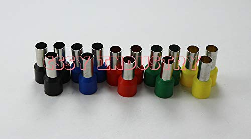 Davitu 2017 1000pcs/lot E4012 Bootlace cooper Ferrules kit Wire Crimp Connector Insulated Cord Pin End Terminal 8 color - (Color: grey E4012 1000PCS)