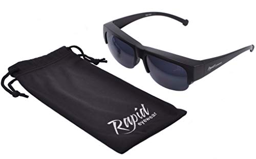 Dark Lens Category 4 Over Glasses Sunglasses for Men & Women. Fit over Normal Glasses3