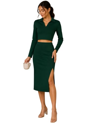 Image of FYLTR Women's Stretchable Mid Rise Midi Skirt|Side Slit|Slim Fit Casul wear