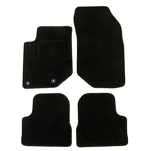 DBS - Tapis de Voiture - sur Mesure pour 208/2008 (dès 2019) - avec Clips de Fixation - Tapis de Sol antidérapant pour Automobile - 4 pièces