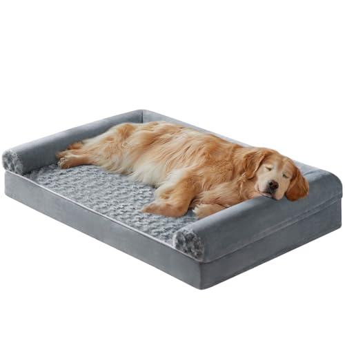 BFPETHOME Dog Beds for Large Dogs, Orthopedic Dog Bed for Medium Large Dogs,Big Waterproof Couch Pet...
